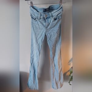 Hollister Women's Boot Cut Jeans in Light Blue